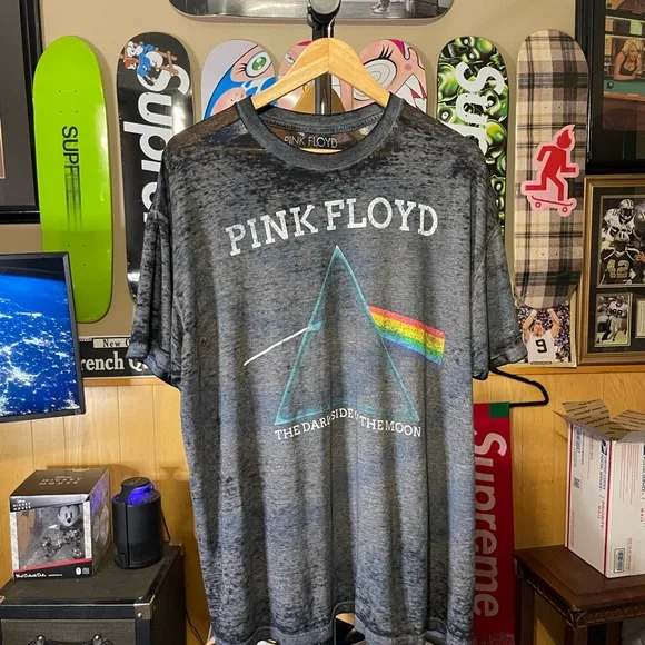 Pink Floyd Gray T-Shirt paper thin men’s size XXL - Picture 2 of 7